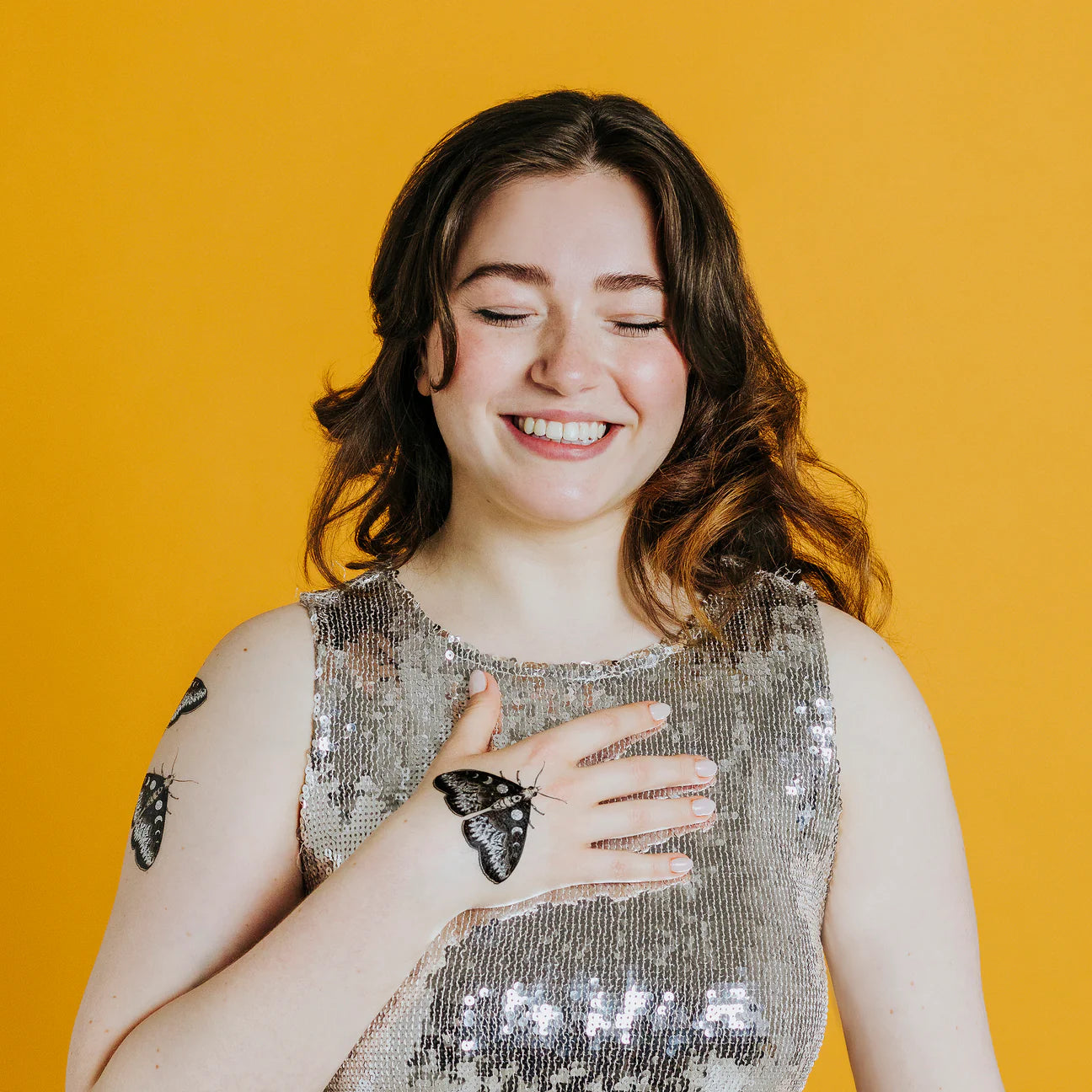 Mystic Moth Tattoo - Set of 2