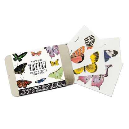 Tiny Butterfly Tattoo Tin - Set of 10