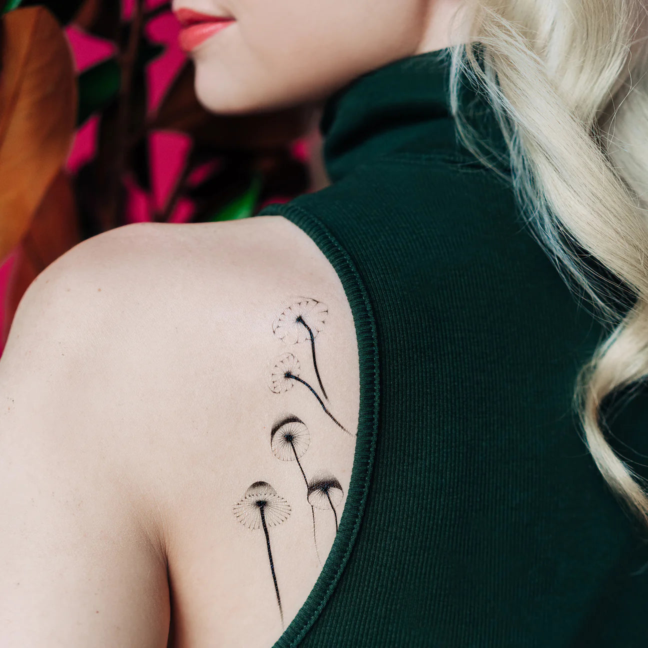 Mushrooms Tattoo - Set of 2