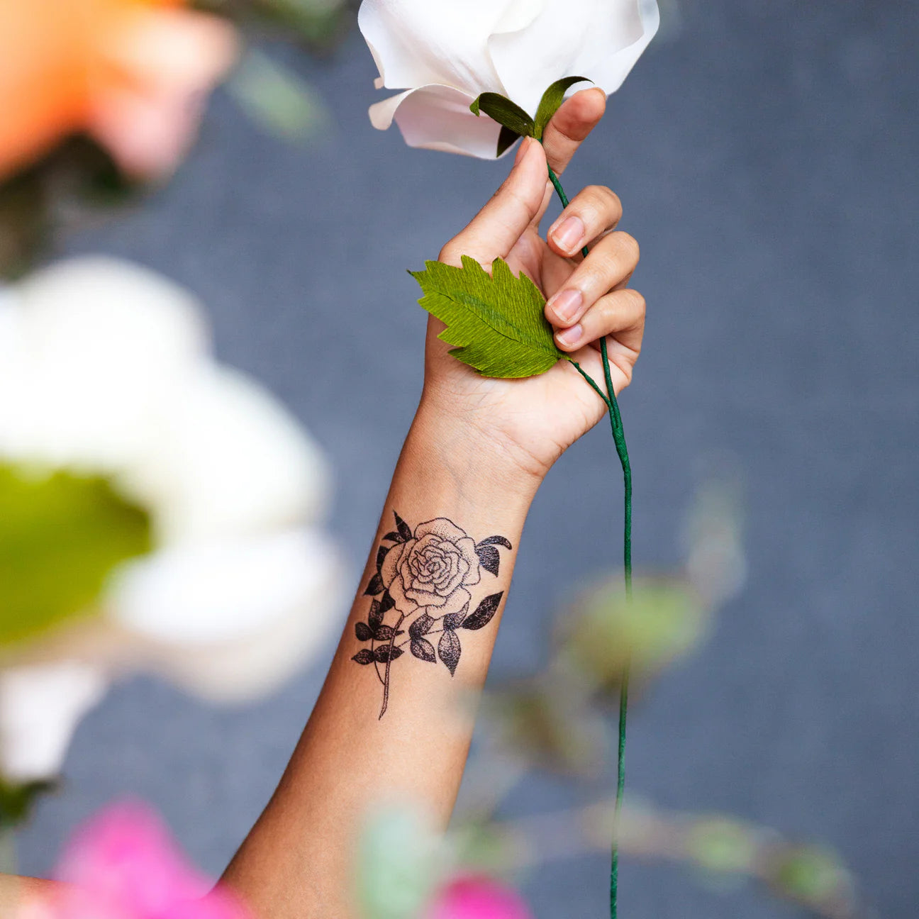 Flora & Fauna Tattoos - Set of 8