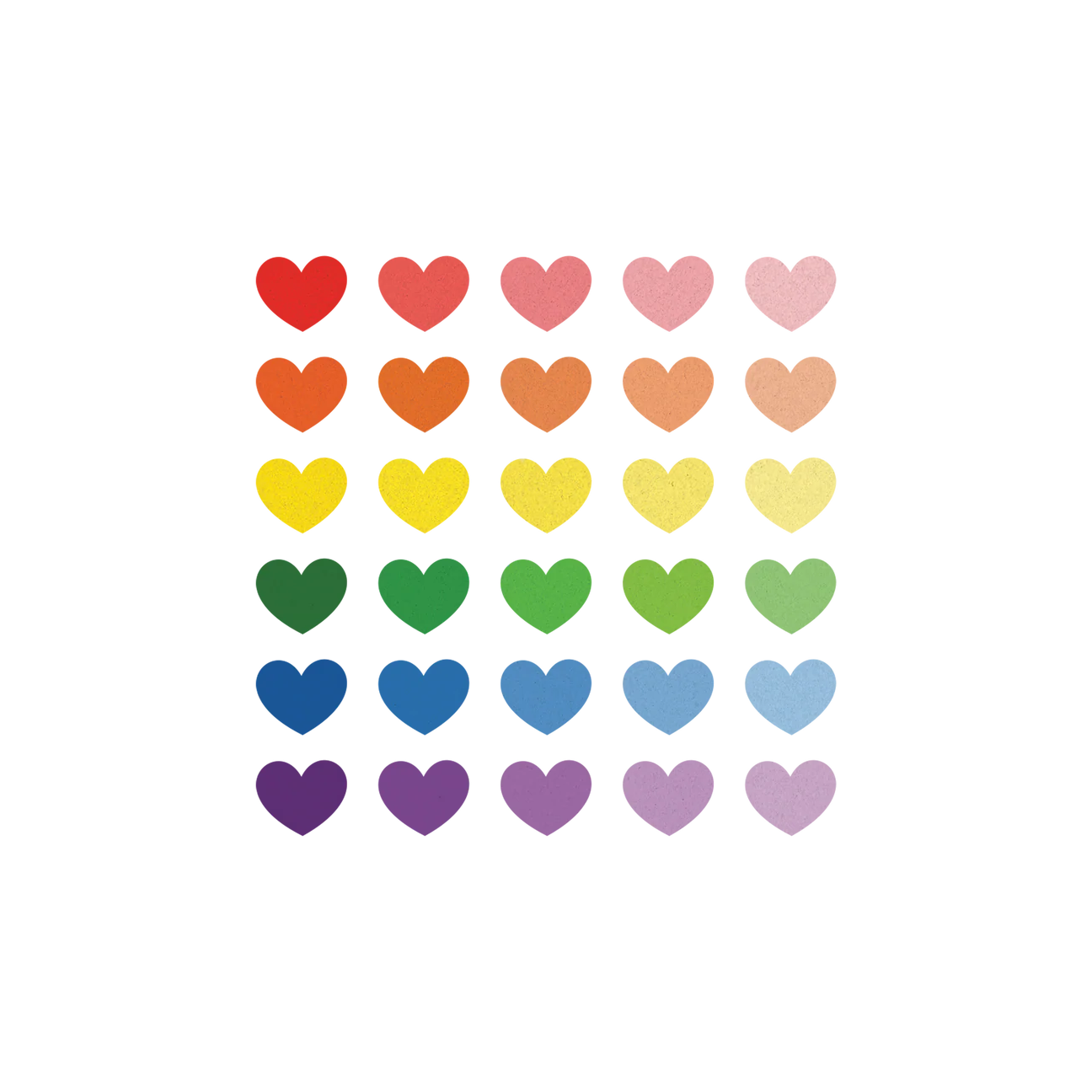 Glitter Hearts Tattoo - Set of 2