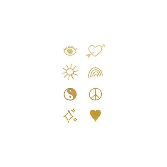 Gold Tattly Flash Tattoo - Set of 2
