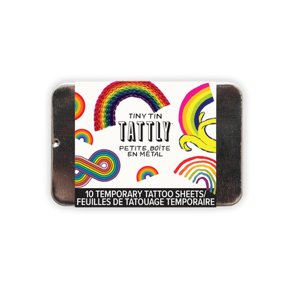 Tiny Rainbow Tattoo Tin - Set of 10