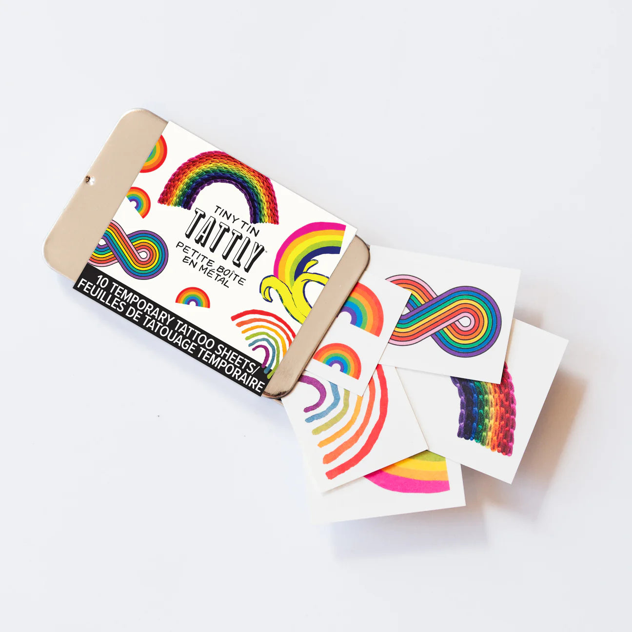 Tiny Rainbow Tattoo Tin - Set of 10