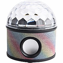 Funlight Bluetooth Stereo Speaker in Rainbow Glitter