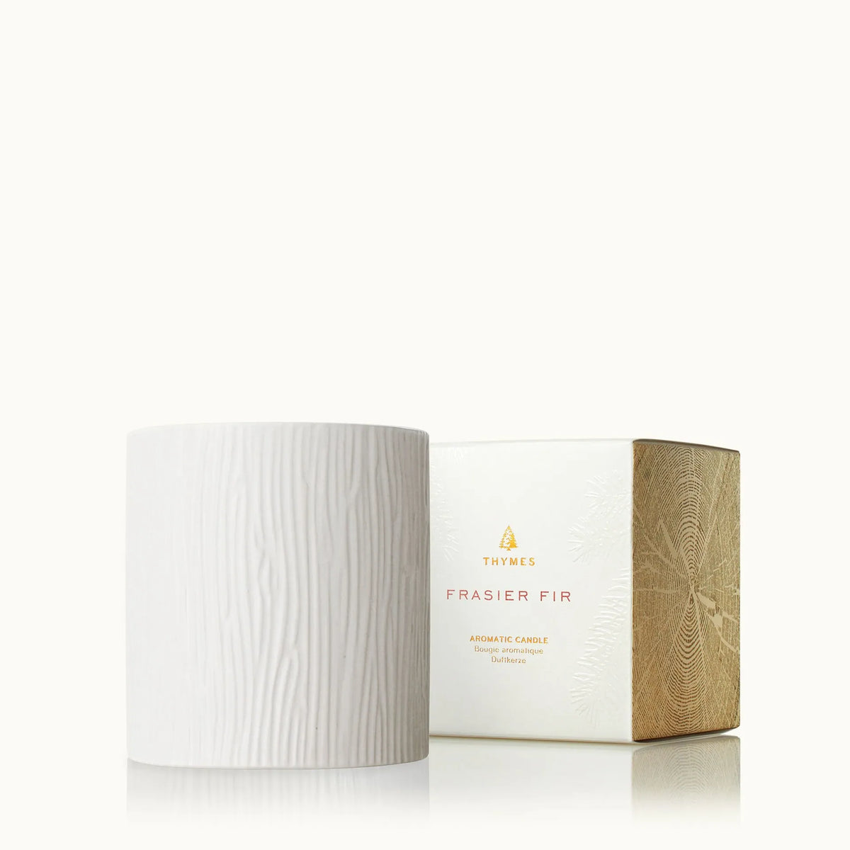 Frasier Fir Gilded Ceramic Candle - Medium 11oz