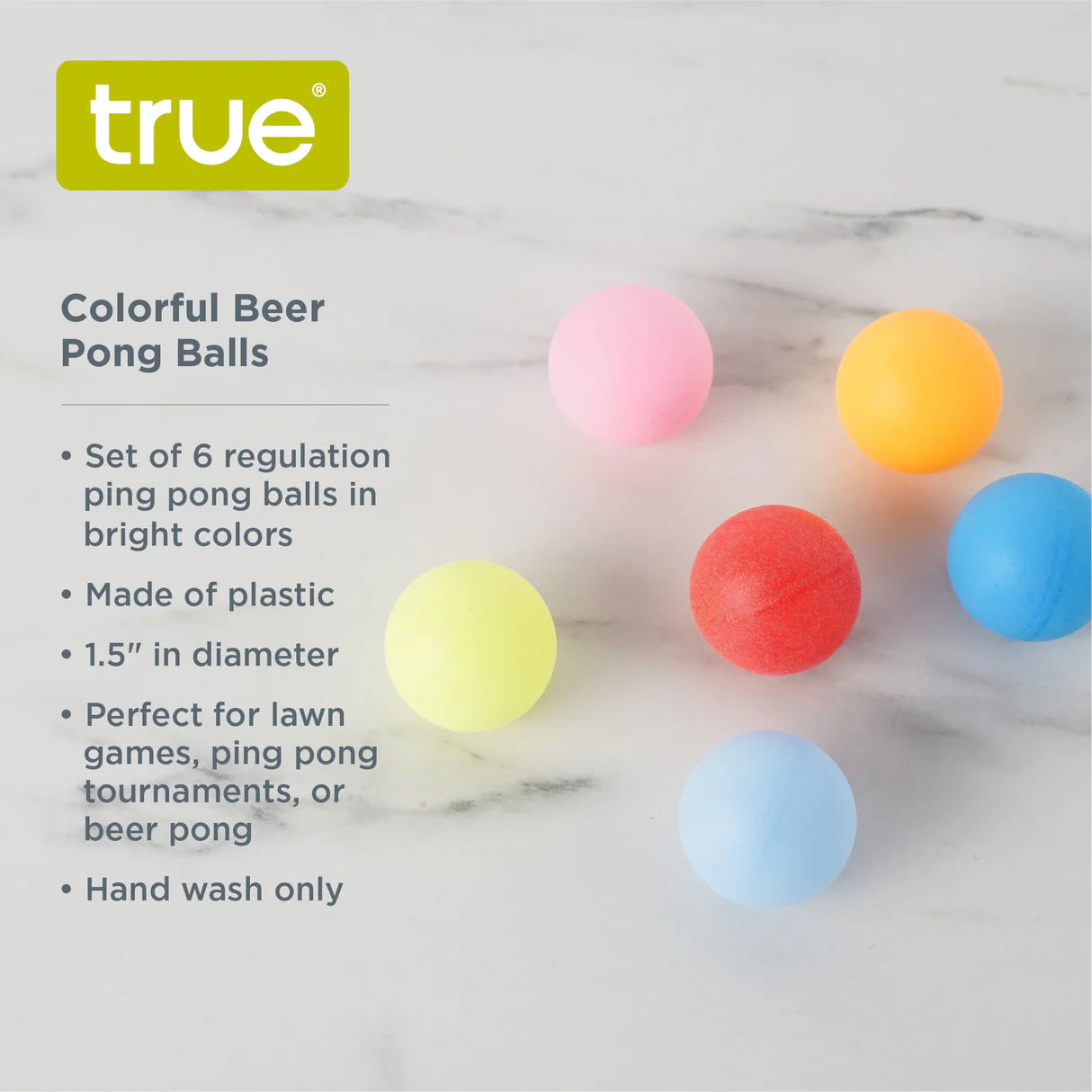 Colorful Beer Pong Balls