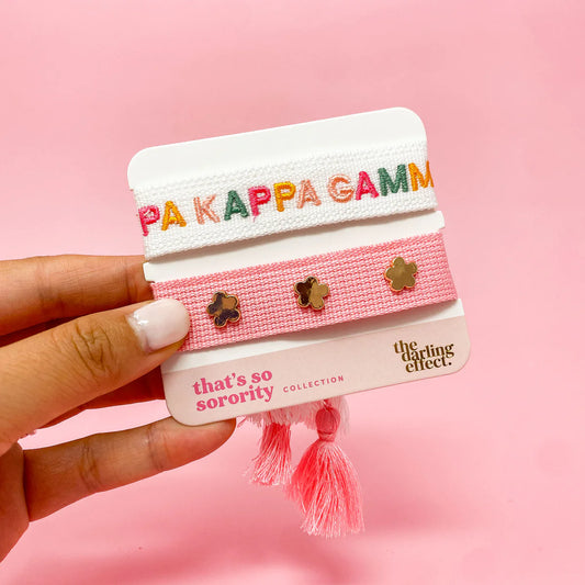 Sorority Woven Bracelet Set - KKG