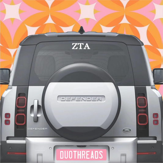 Sorority Car Decal - ZTA