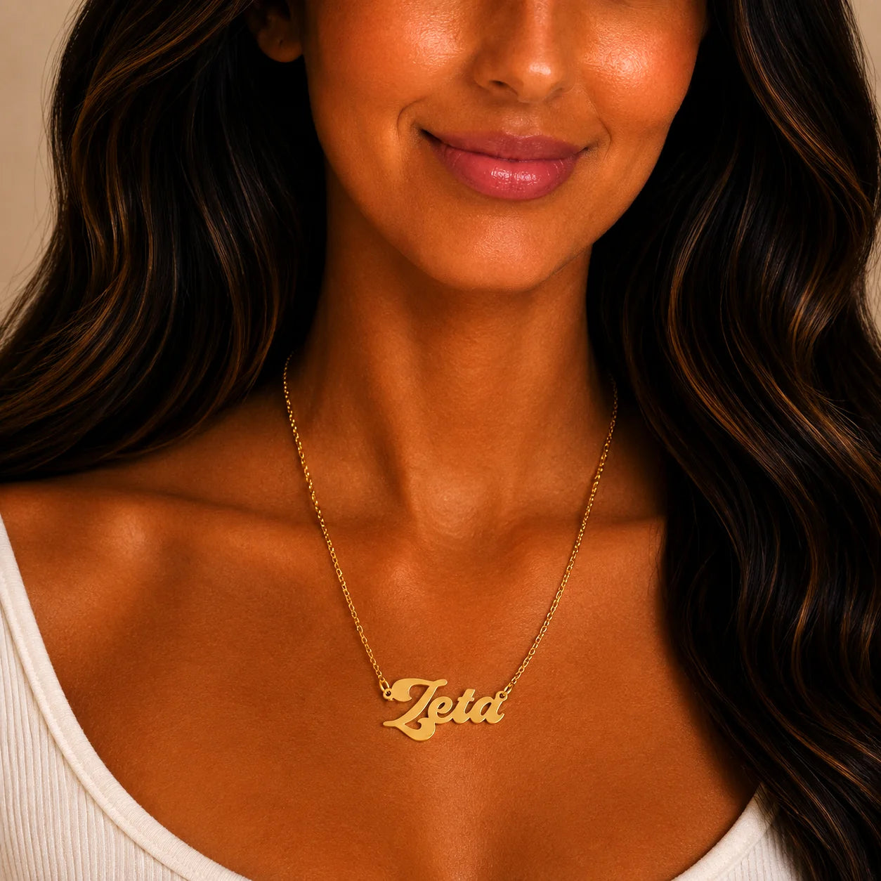 ZTA Retro Gold Necklace