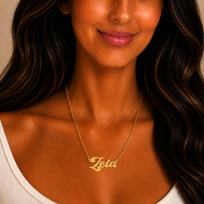 ZTA Retro Gold Necklace