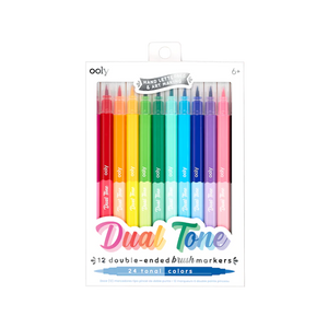 Dual Tone Double Ended Brush Markers