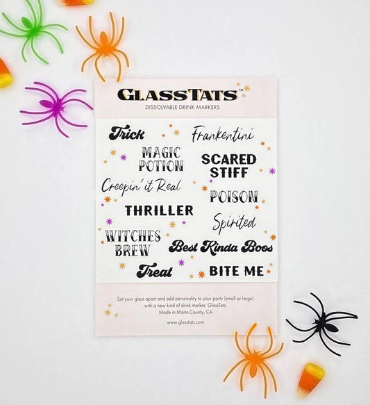 Halloween GlassTats Drink Markers