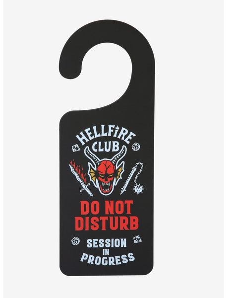 Hellfire Club-Stranger Things Do Not Disturb Sign