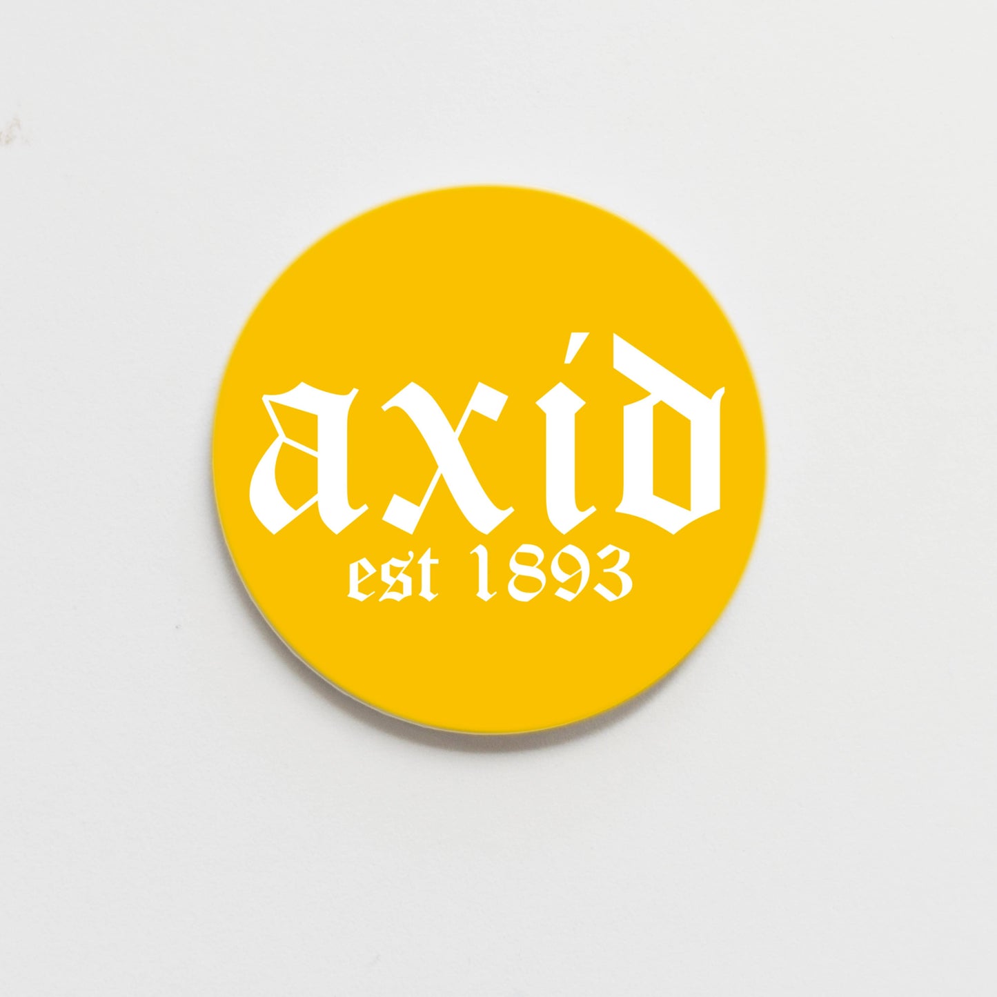 Alpha Xi Delta Old English Button