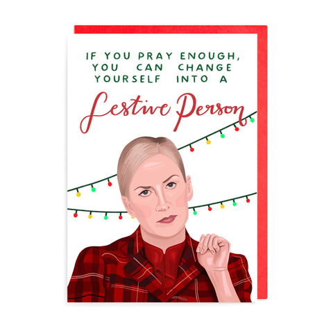The Office Festive Person Christmas Card