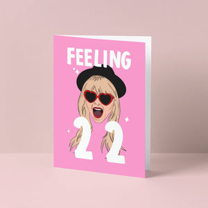 Twisted Rebel Designs - Taylor Swift 22 Inspired Birthday Card