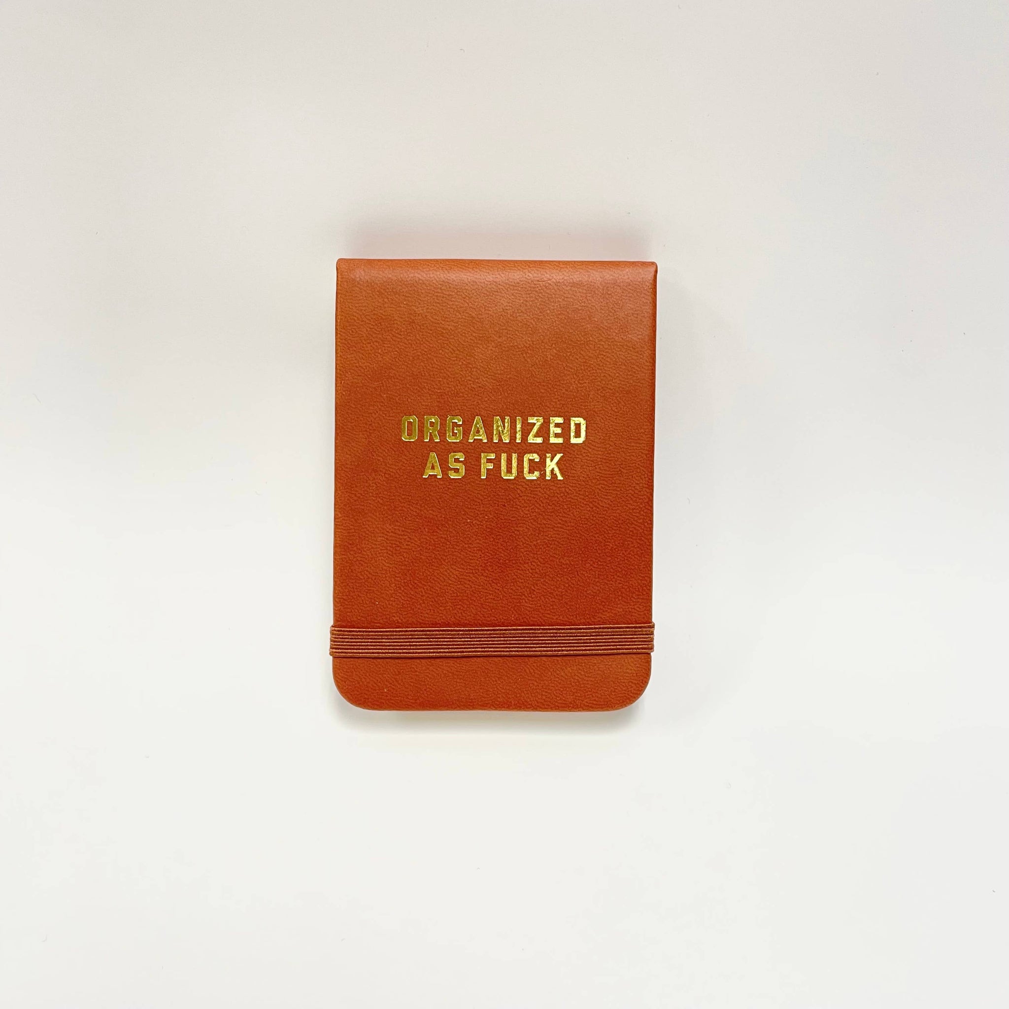 Organized As F**k Brown Leatherette Soft Pocket Journal