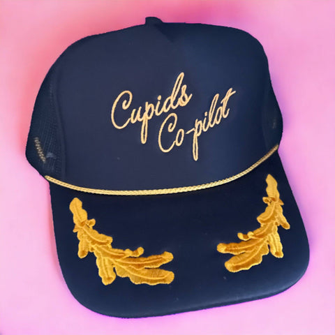 Cupid's Co-pilot Trucker Hat