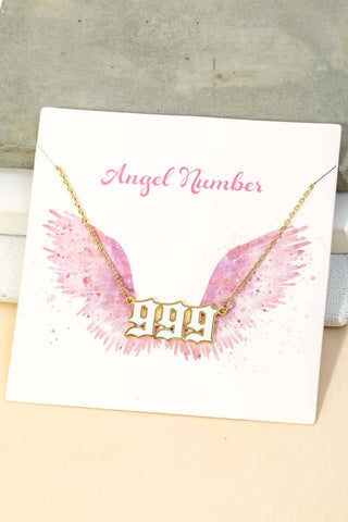 Angel Number 999 Charm Necklace