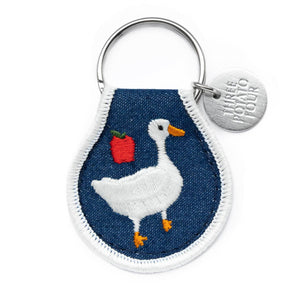Cottage Goose Patch Keychain