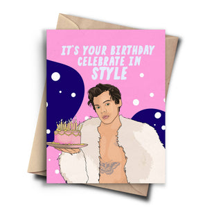 Pop Cult Paper - Harry Styles Funny Birthday Card - Pop Culture Birthday Gift