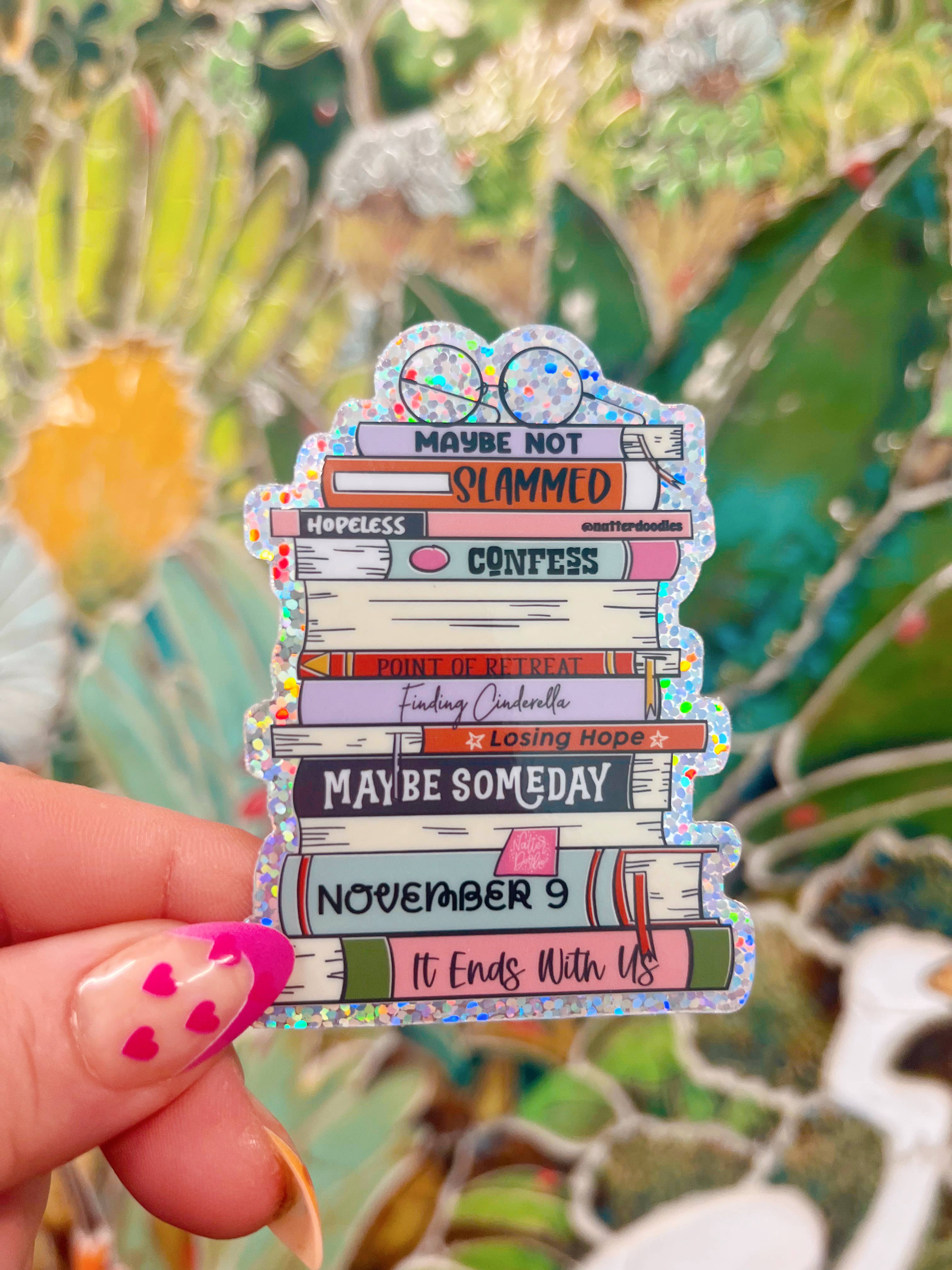 Stack On Sticker Colleen Hoover Book Stack Sticker – A Little Happy