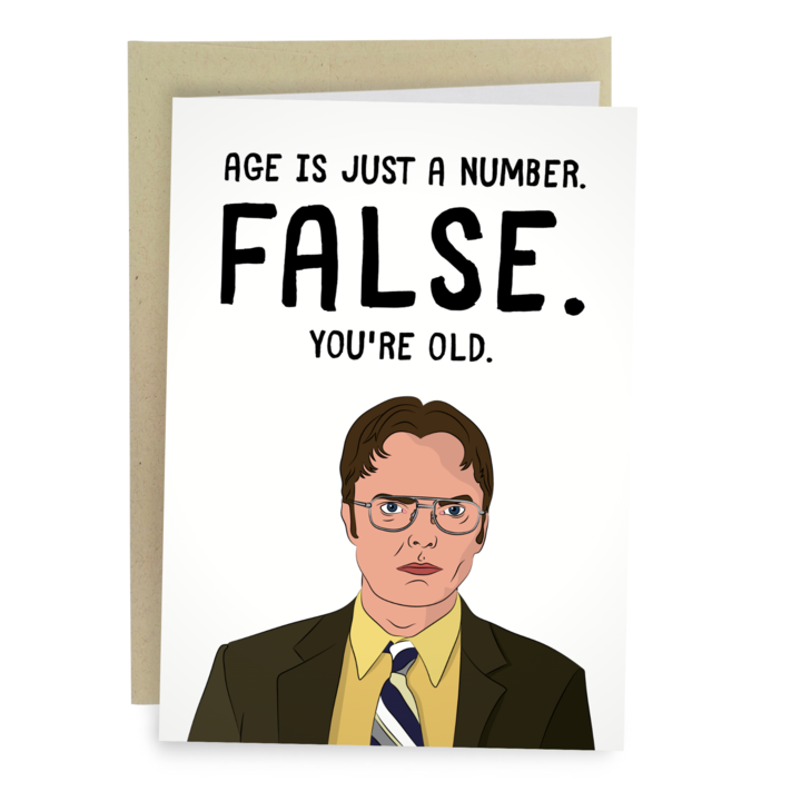 The Office - FALSE Dwight Schrute Birthday Card