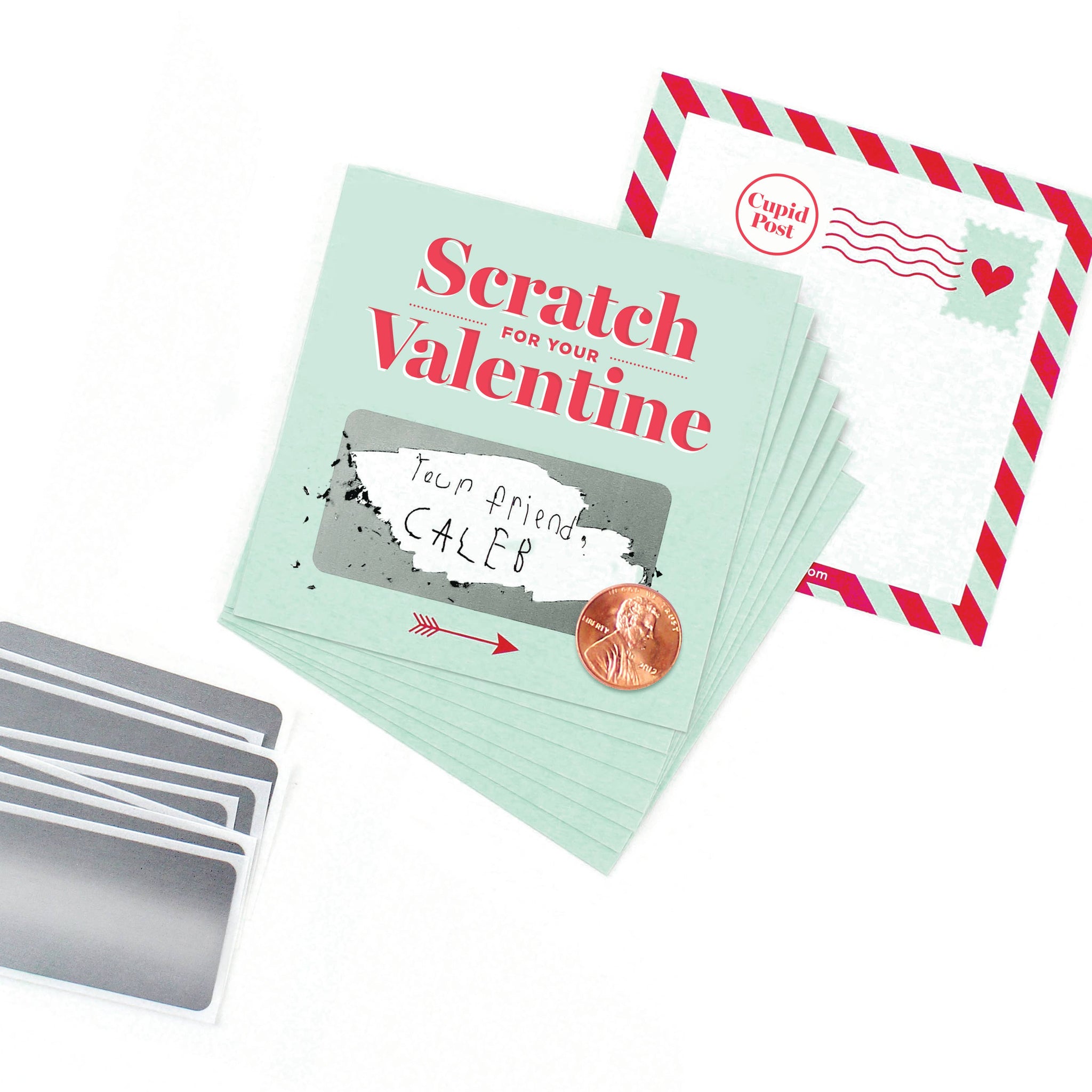 Inklings Paperie - Scratch-off Valentines - Mint 18pk