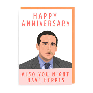 The Office - Herpes Anniversary Greeting Card