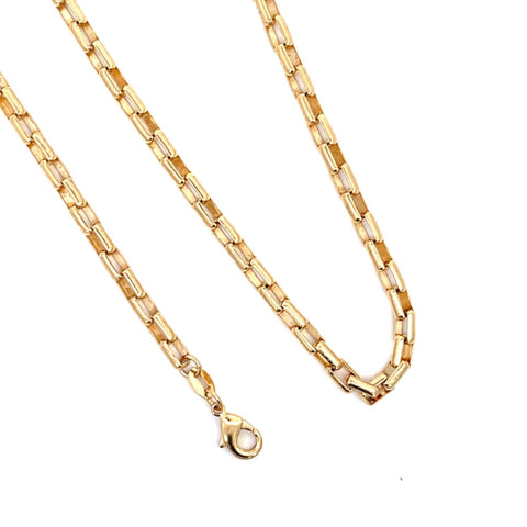 18K Gold Filled Rounded 4mm Box Chain