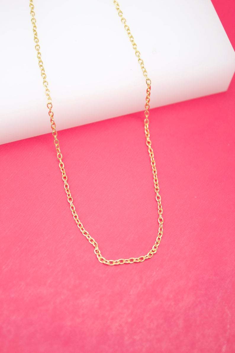 18K Gold Filled 1.8mm Rolo Chain