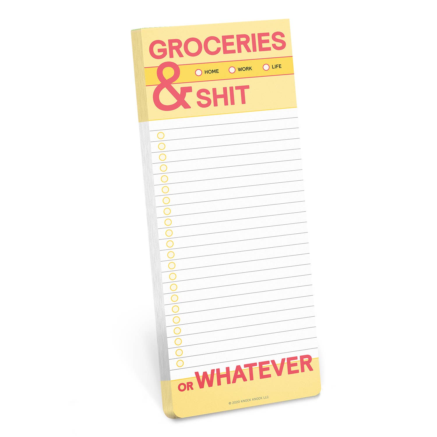 Knock Knock - Groceries and Shit Make-a-List Pad