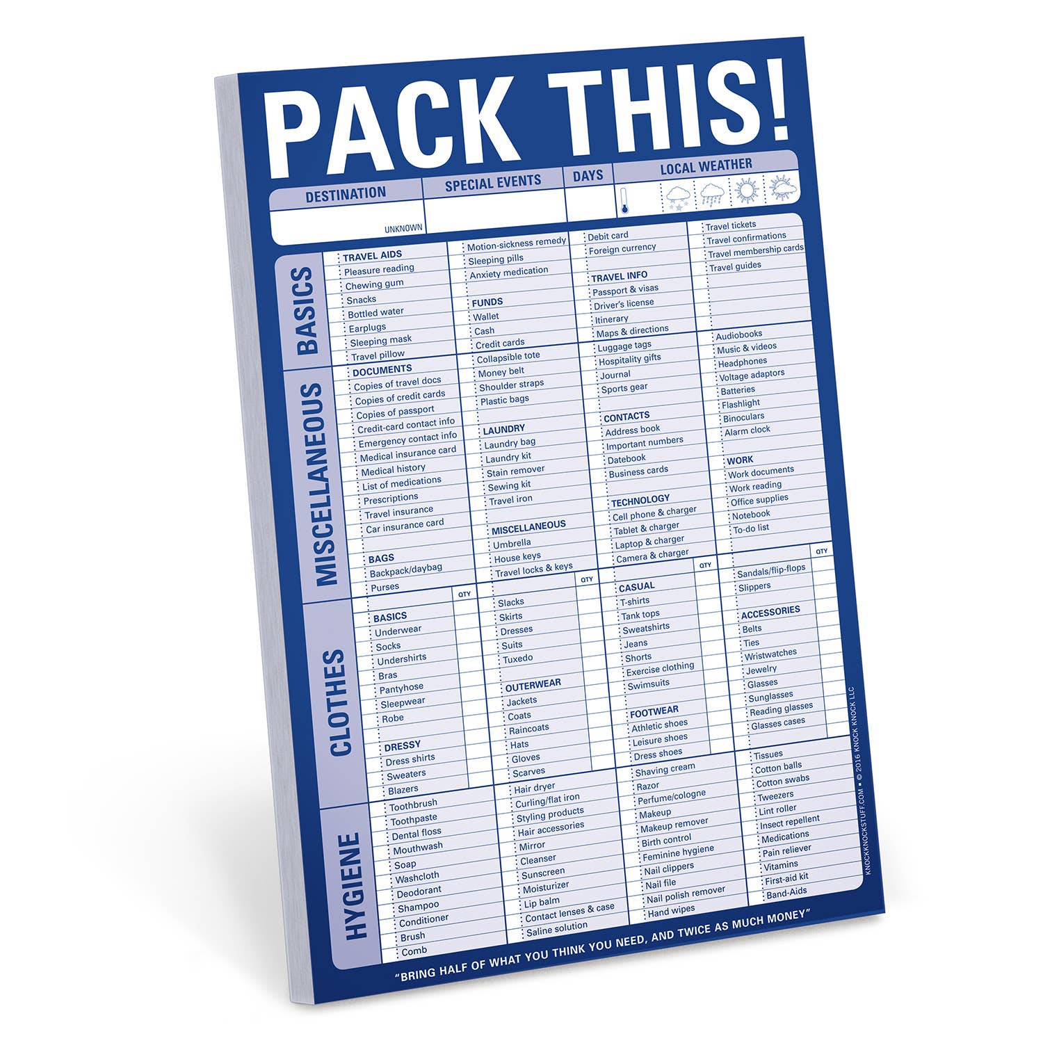 Pack This! Pad (Blue)