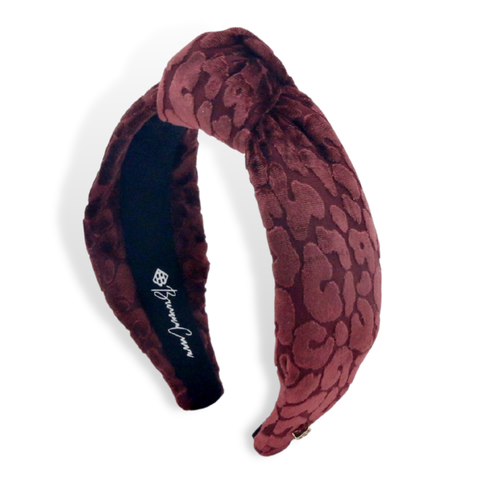 Brianna Cannon - Mauve Leopard Print Knotted Headband