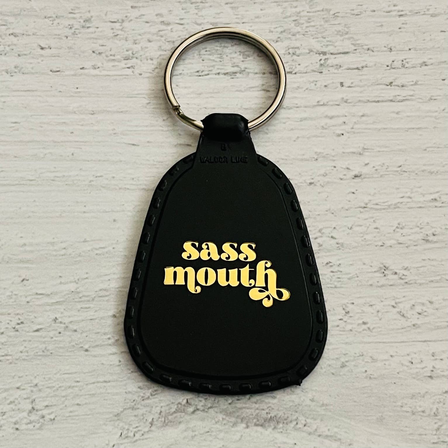 Sass Mouth Saddle Keychain