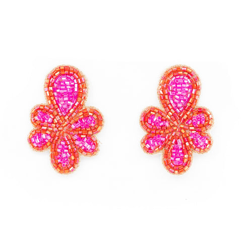 Beth Ladd Collections - Mercer Earrings in Pink/Red