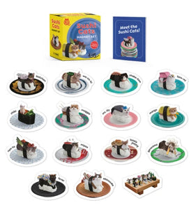 RP Mini - Sushi Cats Magnet Set