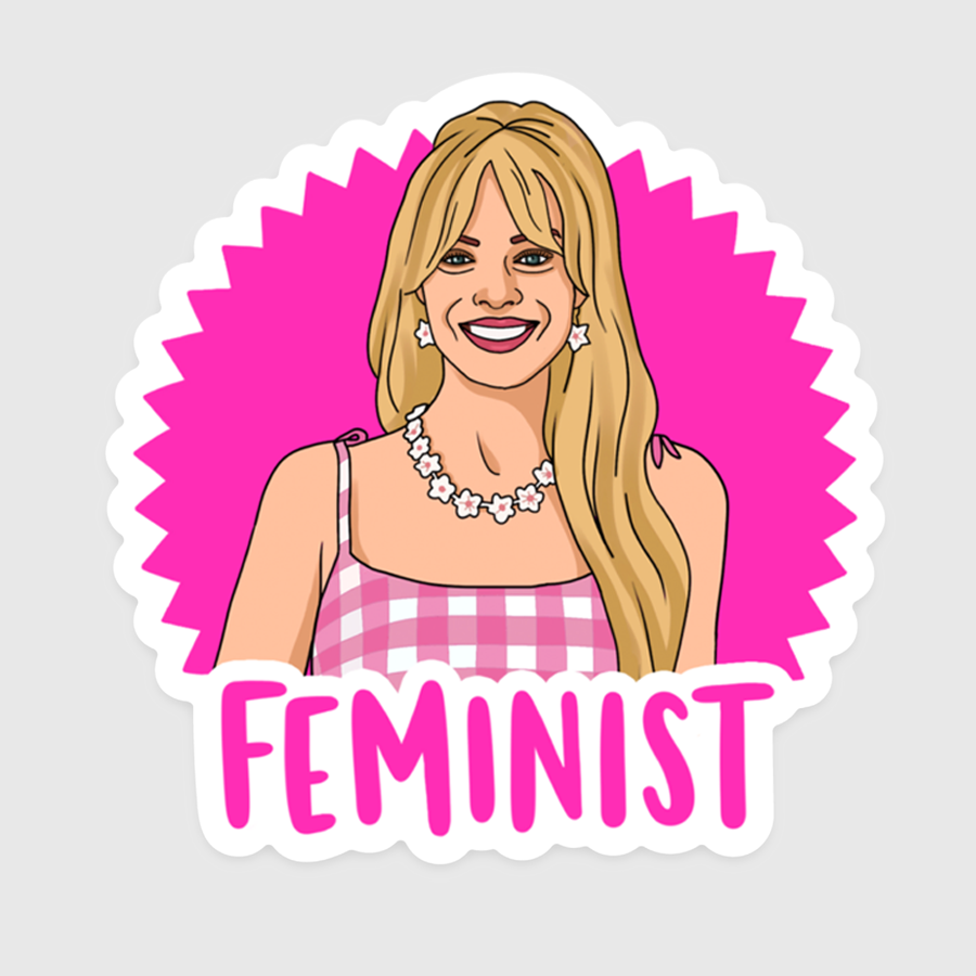 Feminist Barbie Sticker