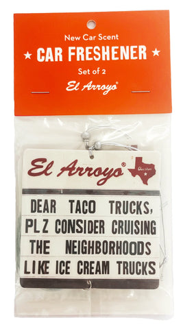 El Arroyo Car Air Freshener (2 Pack) - Dear Taco Truck
