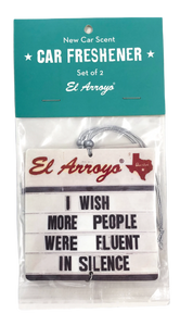El Arroyo Car Air Freshener (2 Pack) - Fluent in Silence