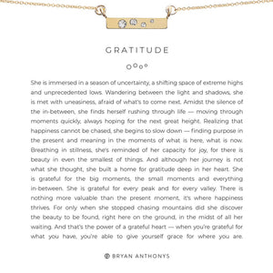 Gratitude Necklace - Bryan Anthonys