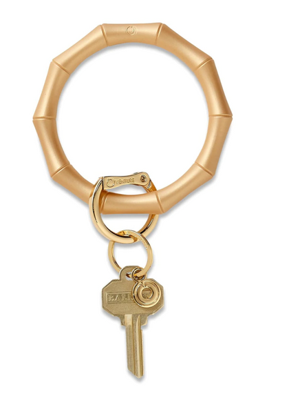 Oventure Bamboo Collection - Silicone Big O® Key Ring moo