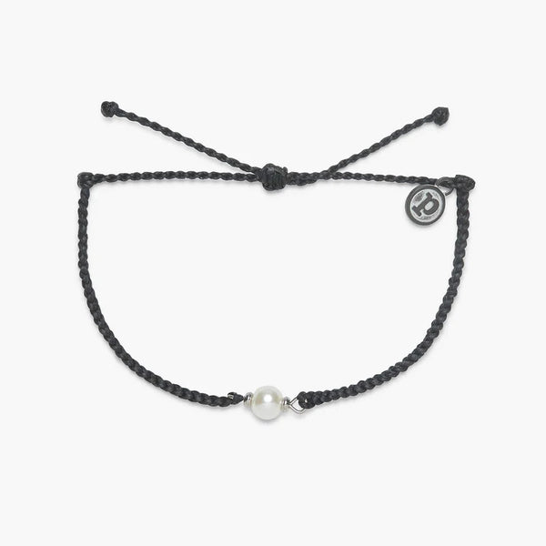 Pura Vida - Simple Pearl Bead Charm Bracelet