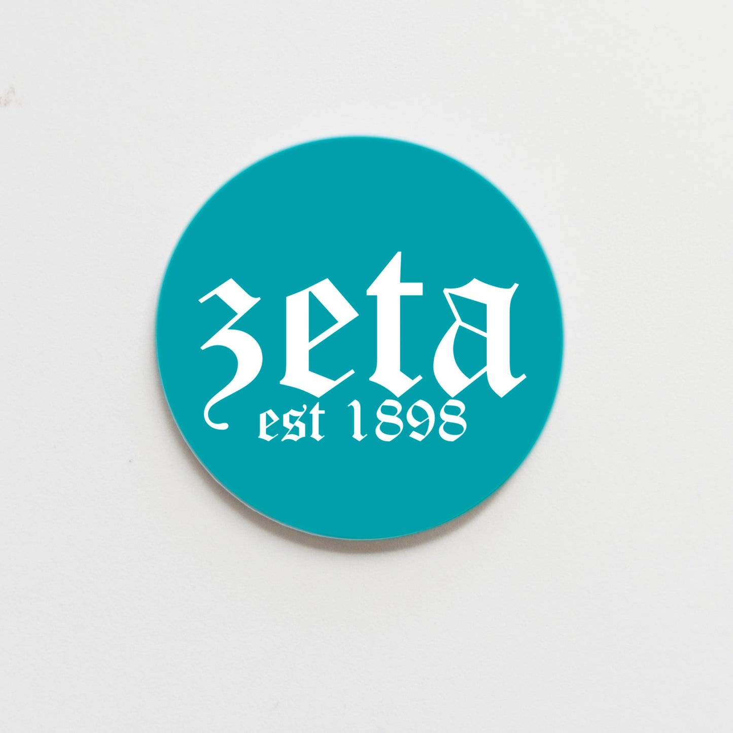 Zeta Tau Alpha Old English Button