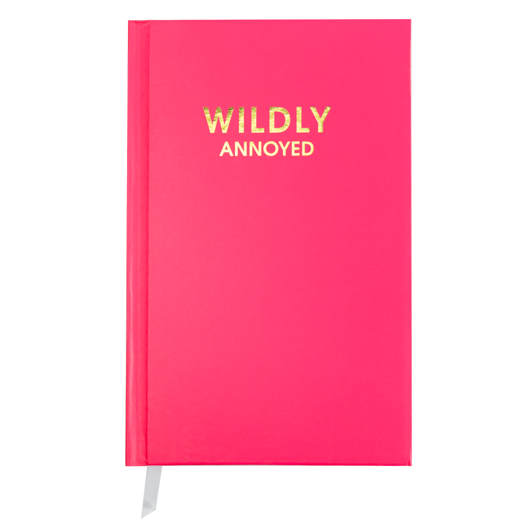 Chez Gagné - Wildly Annoyed - Hot Pink Hardcover Journal