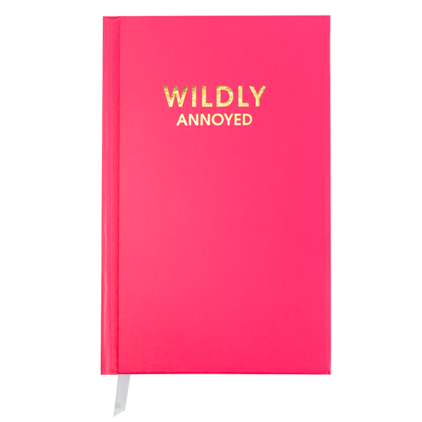 Chez Gagné - Wildly Annoyed - Hot Pink Hardcover Journal