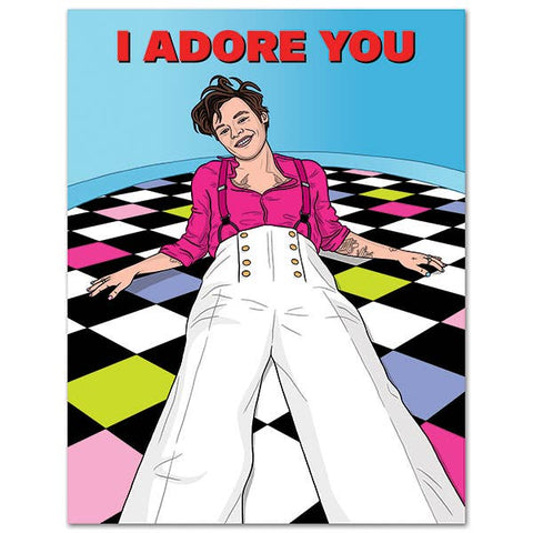 Harry Styles - I Adore You Card