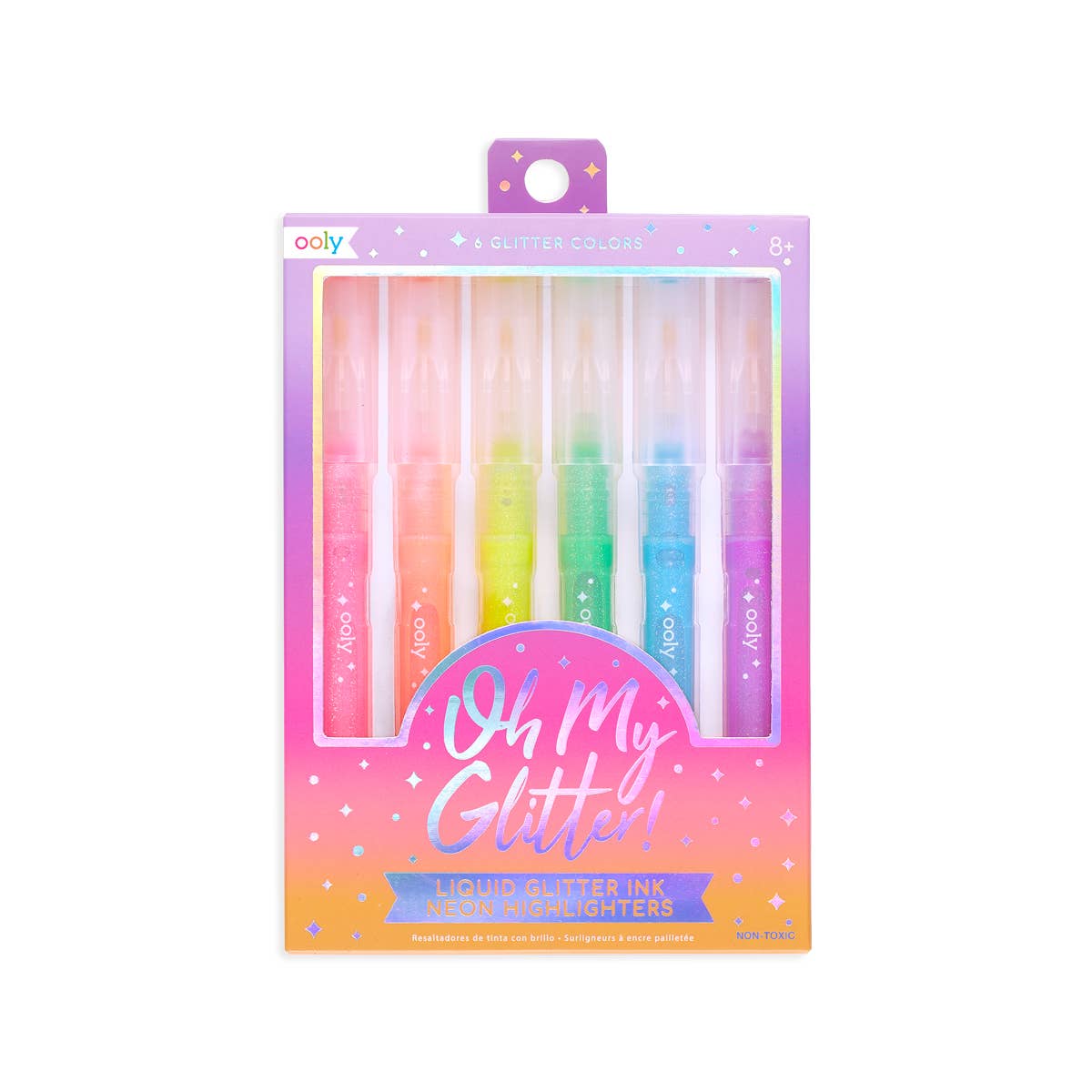 OOLY - Oh My Glitter! Neon Highlighters - Set of 6