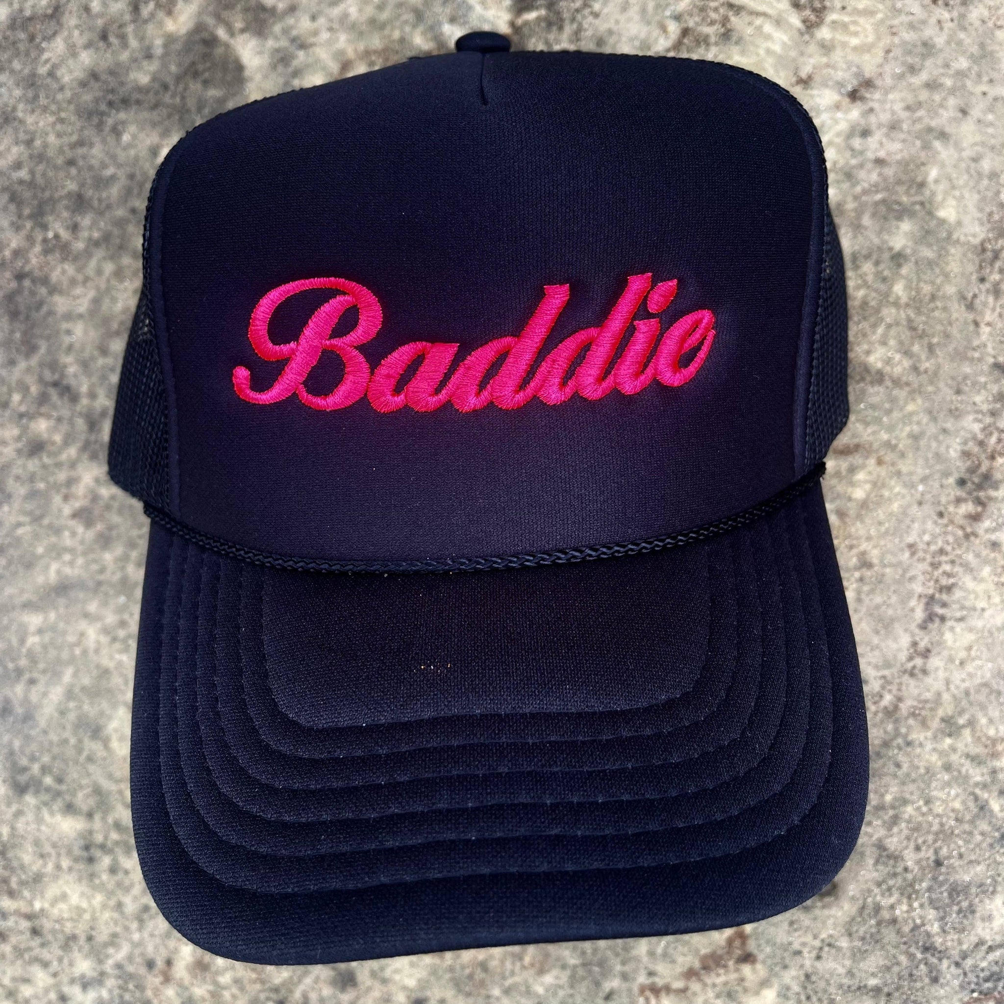 Baddie Trucker Hat | Black
